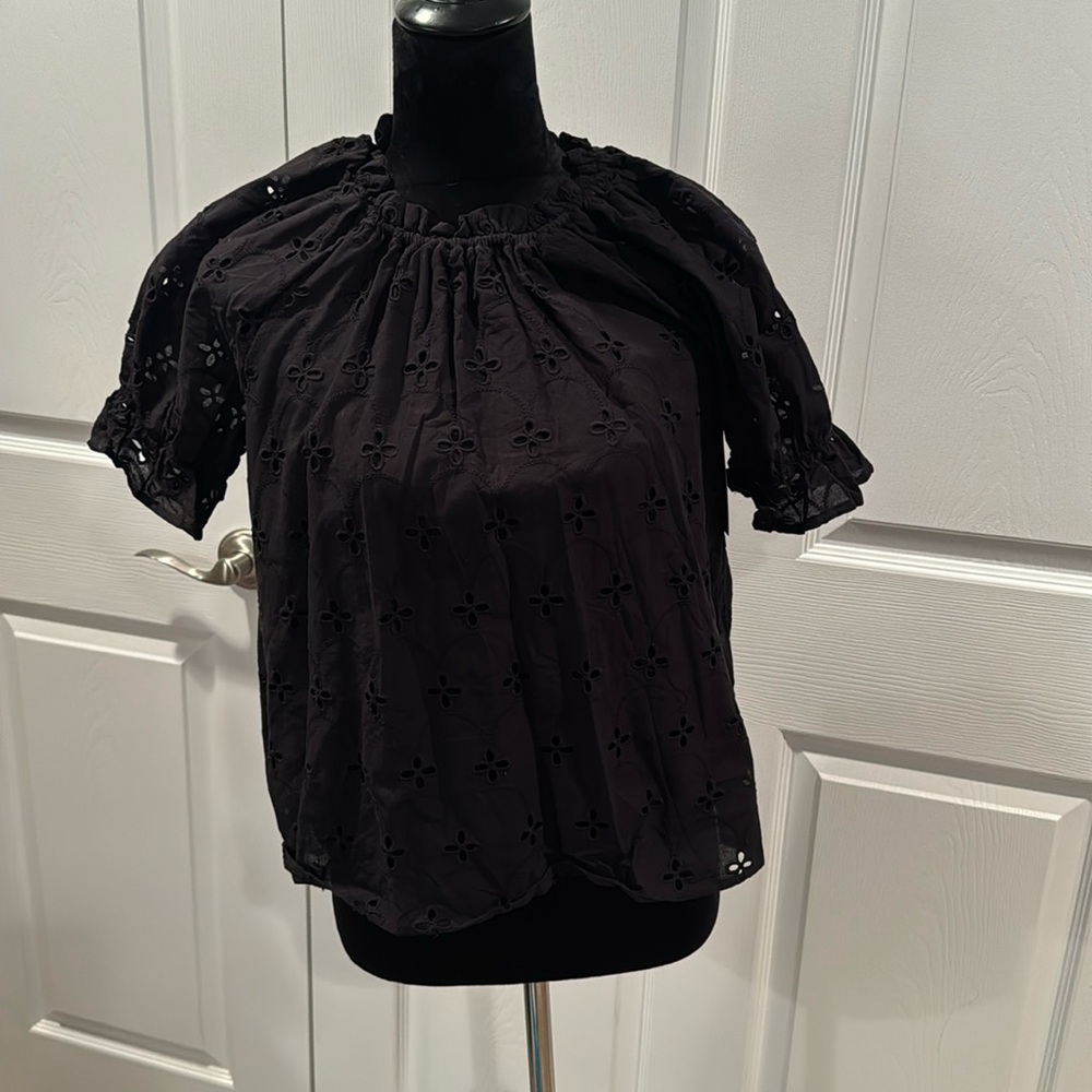 Boho style black top